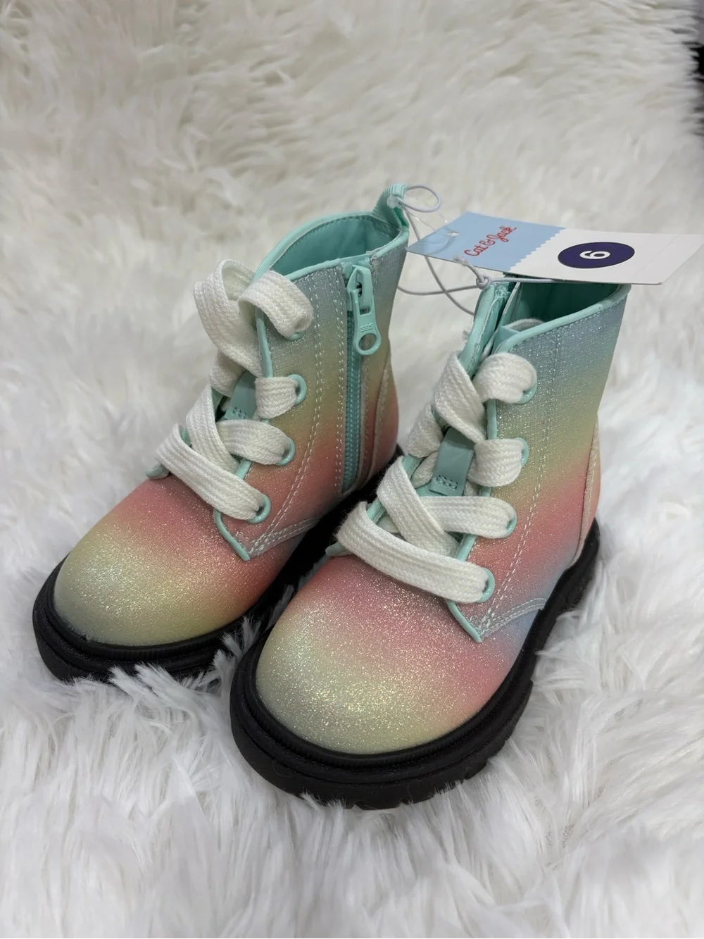 Cat & Jack glittery rainbow